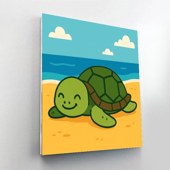Joyful Turtle's Beach Day DIY Paint By Numbers