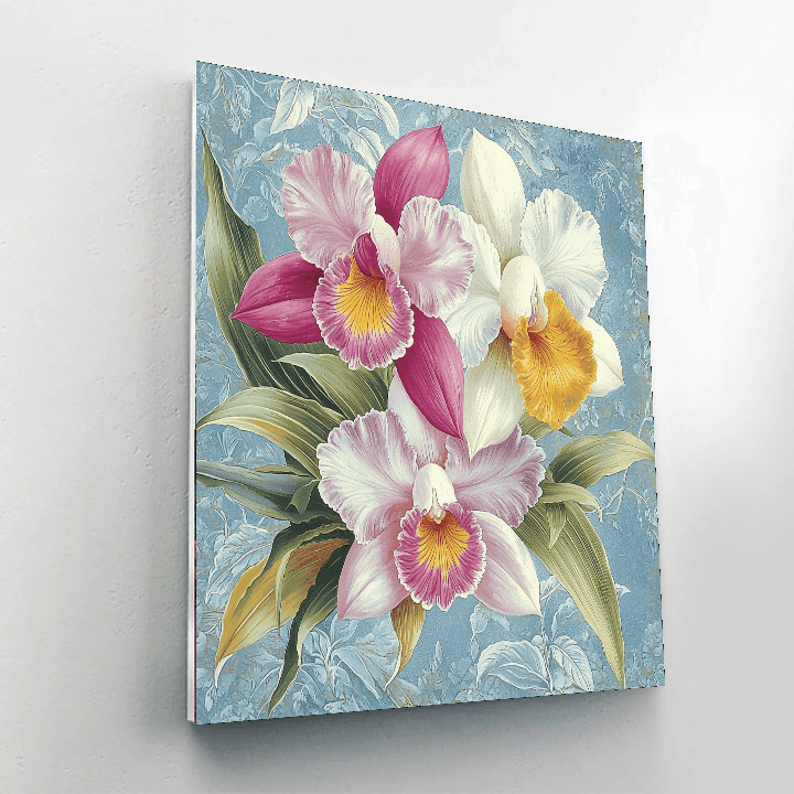 Pierre-Joseph Redouté Inspired Radiant Orchids  Paint By Numbers Art