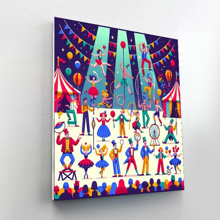 Imaginative Circus Fun Number Painting