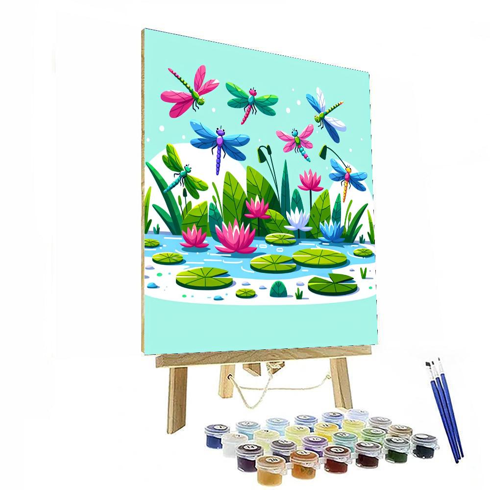 Dynamic Dragonfly Delight Numbered Painting Kits