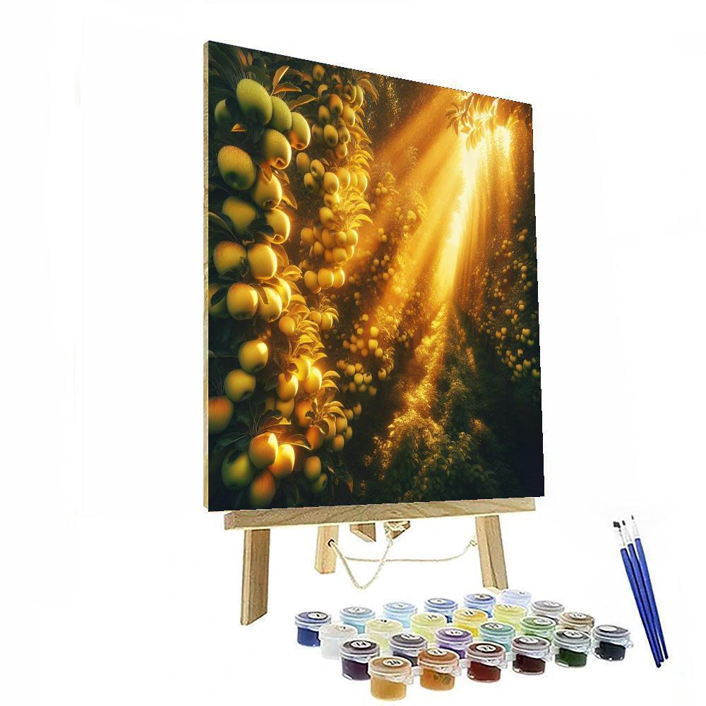 Golden Orchard Bliss Paint By Number