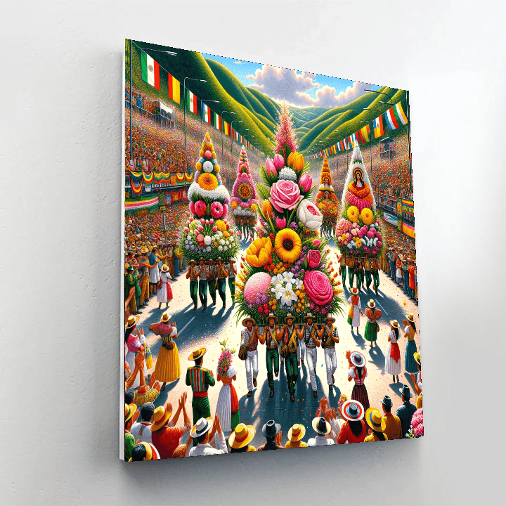 Flower Festival - Colombia Painting By Numbers Kit