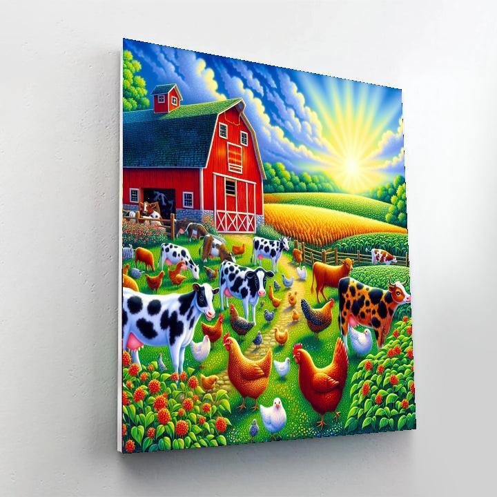 Summer Farm Days Painting By Numbers Kit