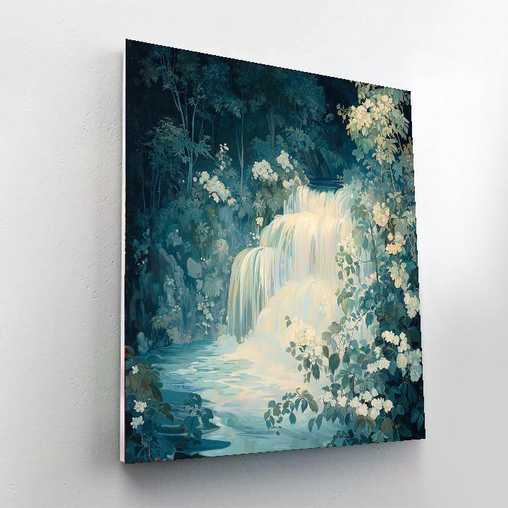 Alphonse Mucha Inspired Flowing Waters  Painting Number Kit