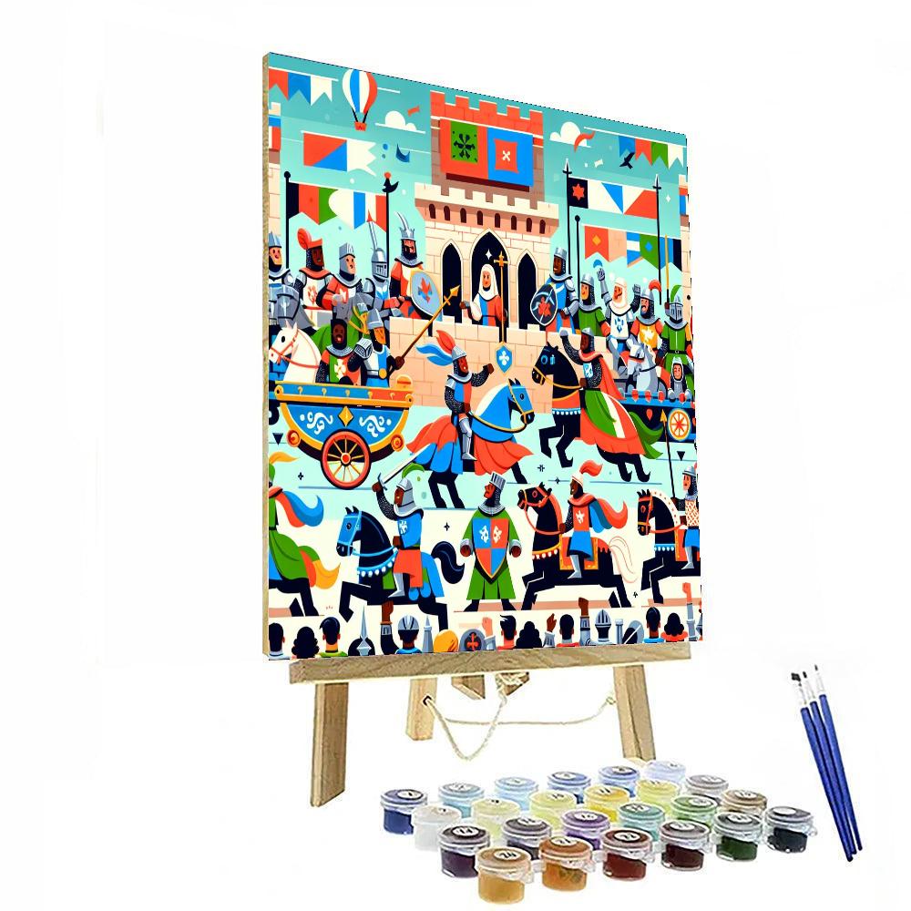 Knight's Tournament Number Painting