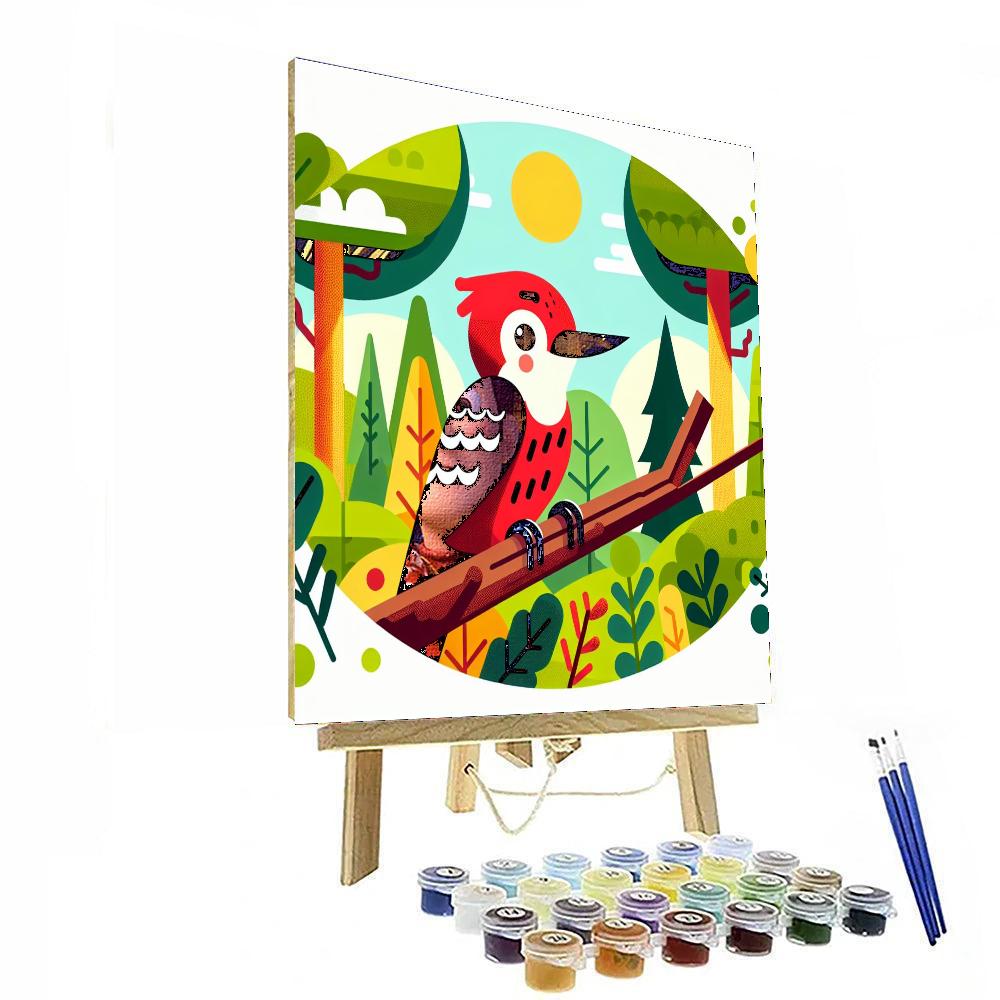 Wandering Woodpecker Numbered Painting Kits