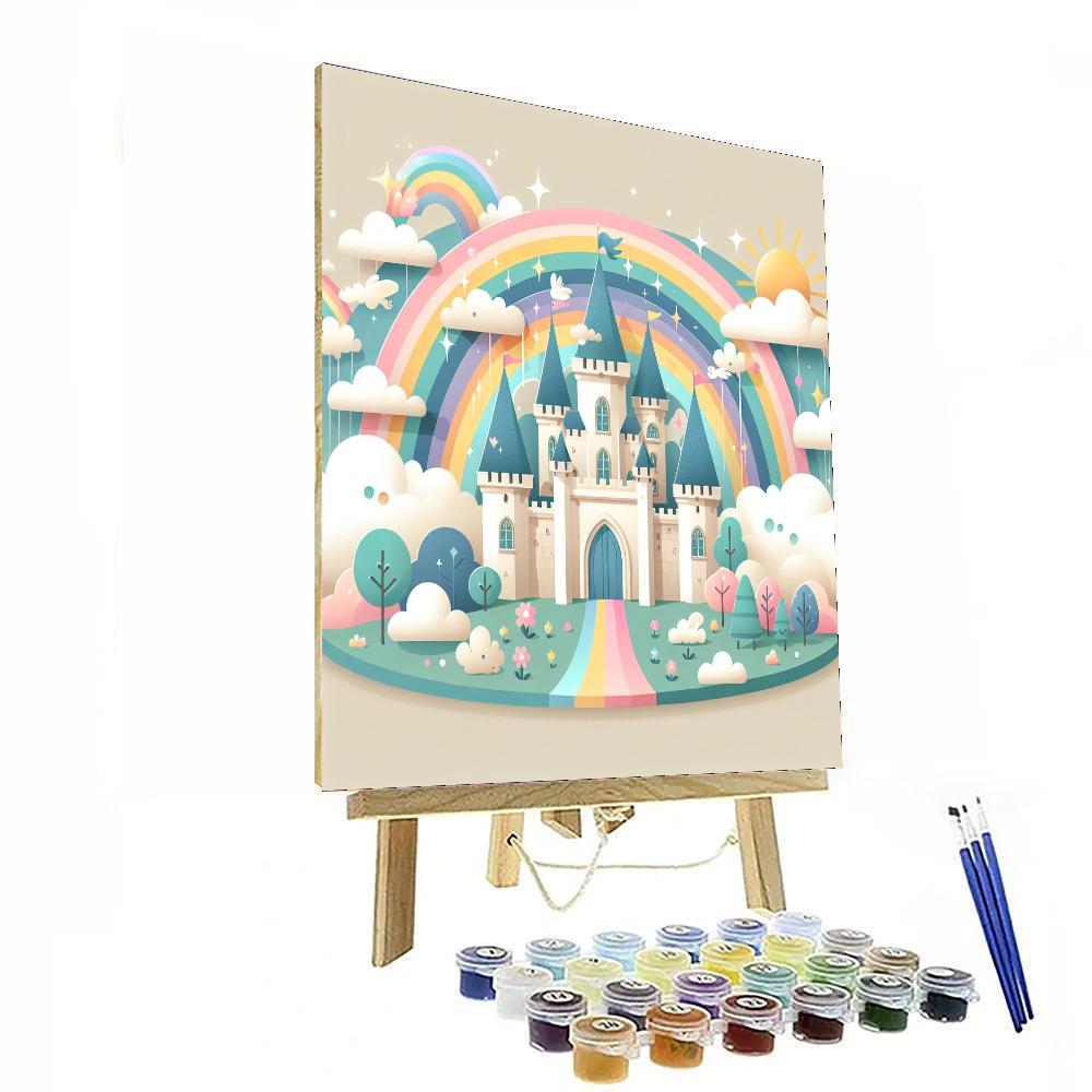 Dreamy Castle In The Sky Painting By Numbers Kit