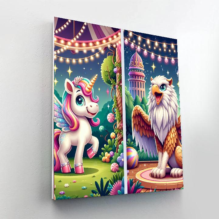 Fantasy Zoo Extravaganza Number Painting