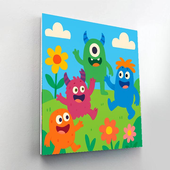 Silly Monsters On The Loose Paint By Numbers