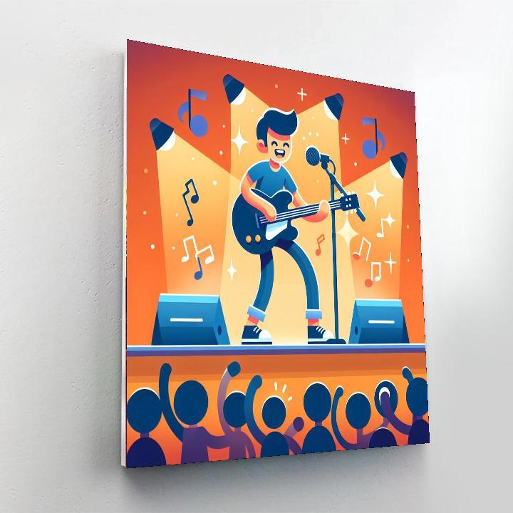 Rockstar Concert Excitement Paint By Numbers Kits