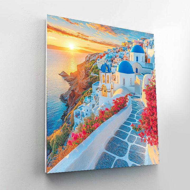 Santorini Island - Greece Numbered Painting Kits