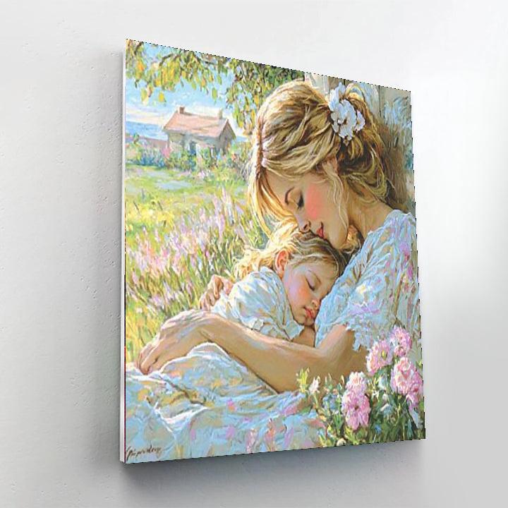 In Your Mother's Arms DIY Paint By Numbers