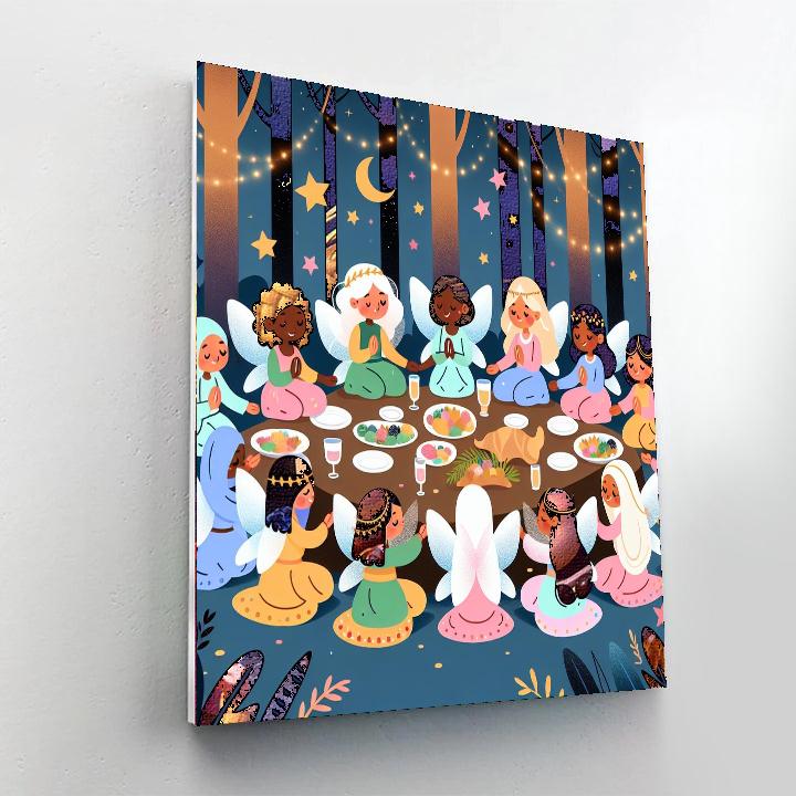 Fantastical Fairy Feast Paint By Numbers Art