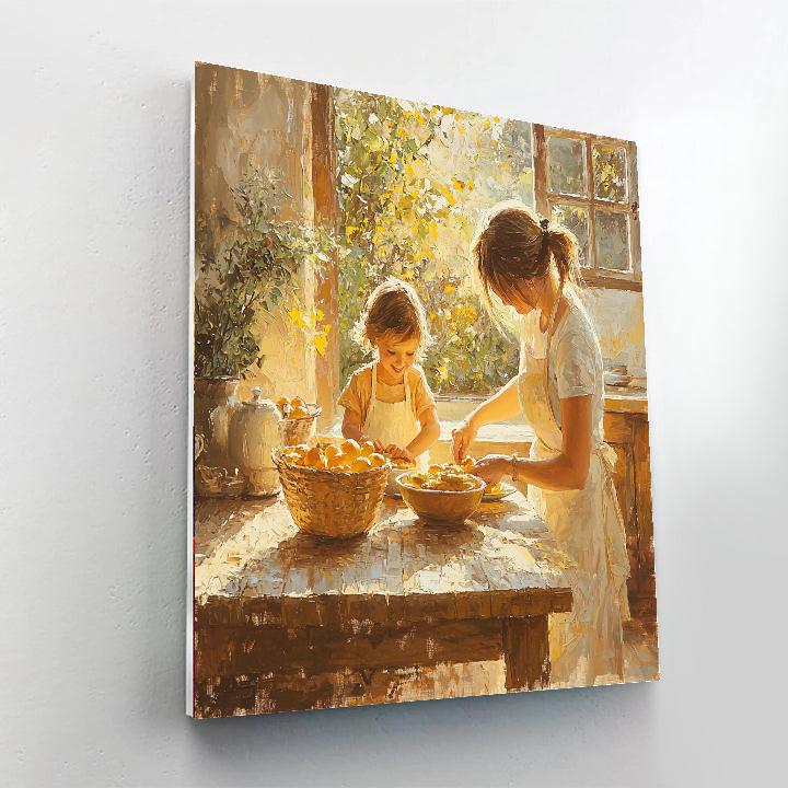A Mother's Morning Glow Numbered Painting Kits