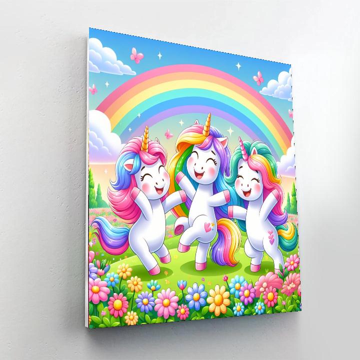 Merry Magical Unicorns Numbered Painting Kits
