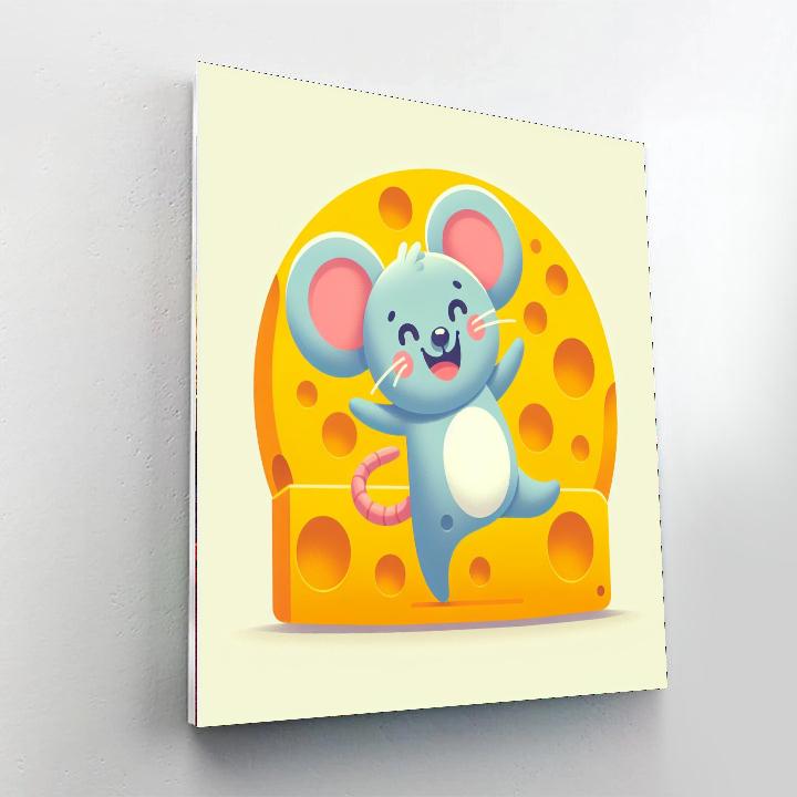Dancing Little Mouse Paint By Numbers Art