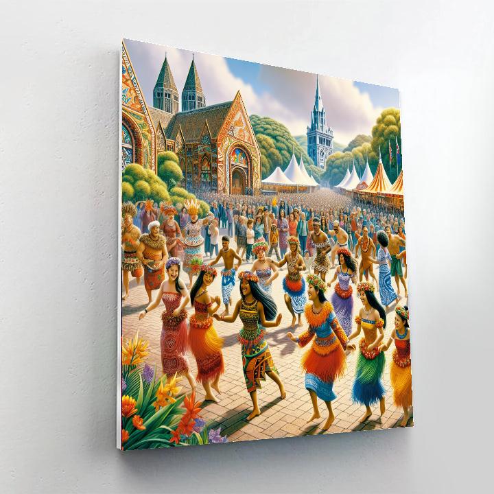 New Zealand's Pasifika Festival Paint By Numbers Art