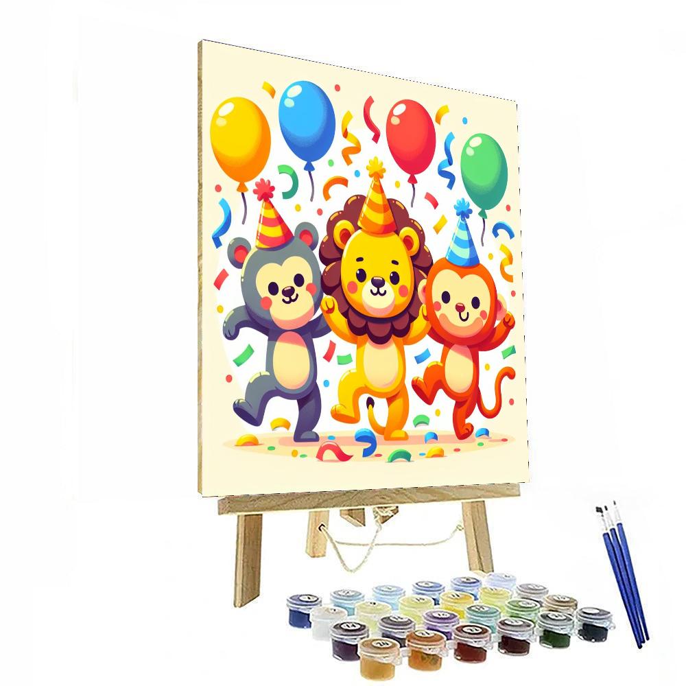Funky Party Animals Numbered Painting Kits