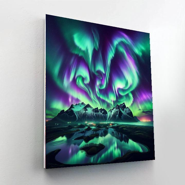 Aurora Borealis Majesty Painting By Numbers Kit