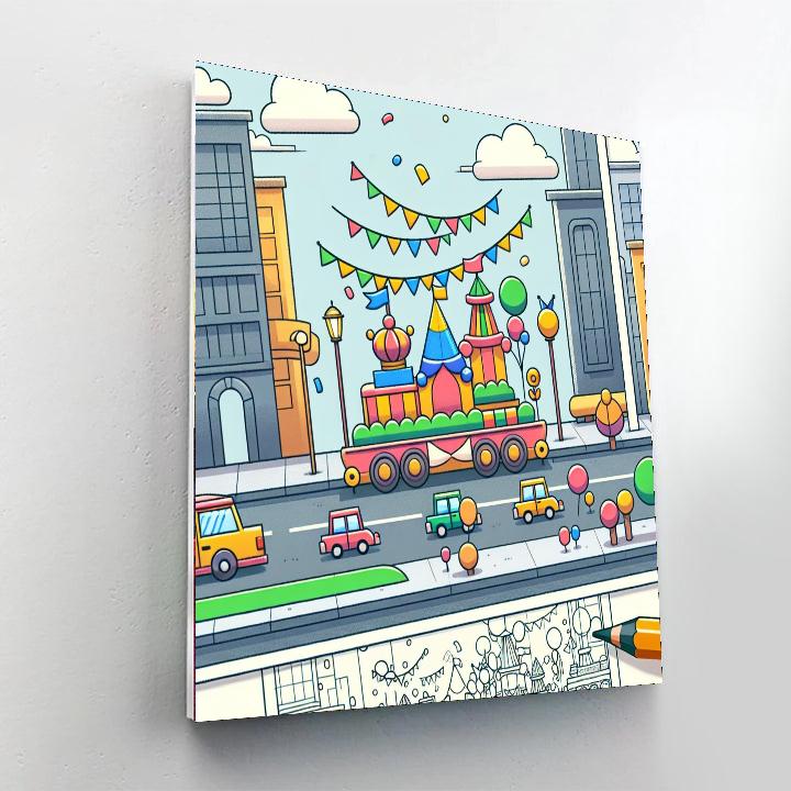 Festive City Carnival Numbered Painting Kits
