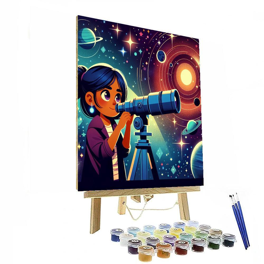 Stargazer's Cosmic Journey Paint By Numbers Kits