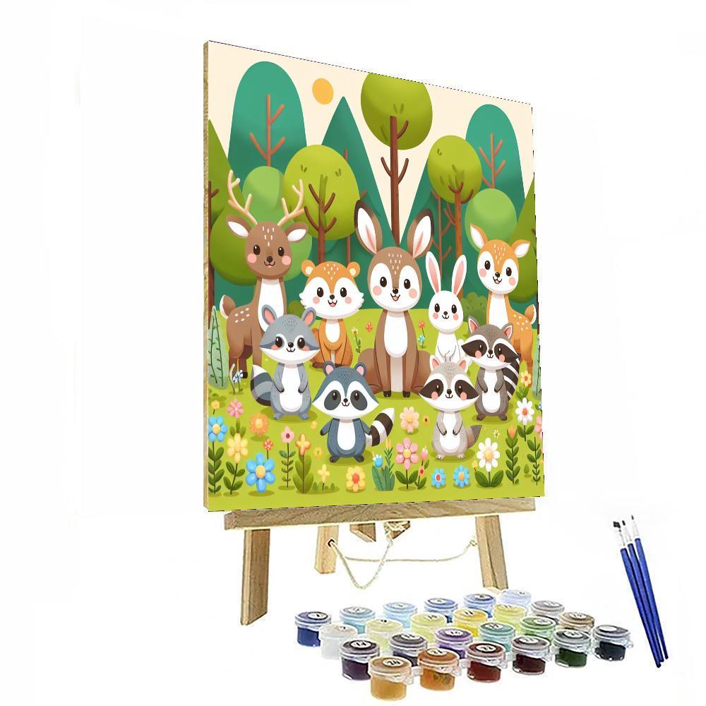 Cute Forest Creatures Paint By Number