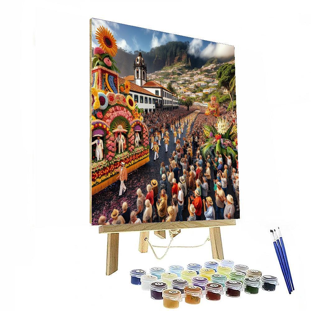 Madeira Flower Festival - Funchal DIY Paint By Numbers