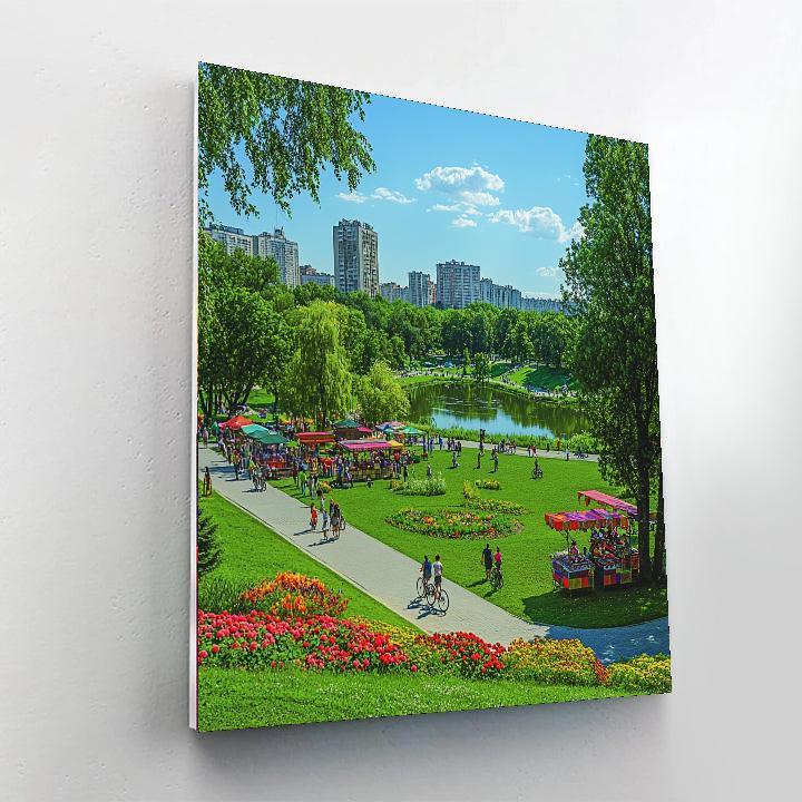 Gorky Park In Moscow Painting Number Kit