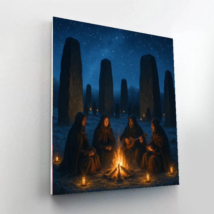 Celtic Winter Solstice - Ireland Number Painting