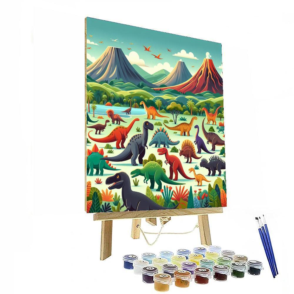 Gigantic Dino Discoveries Paint By Numbers Kits