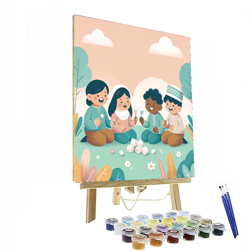 Marshmallow Meadow Musings Numbered Painting Kits