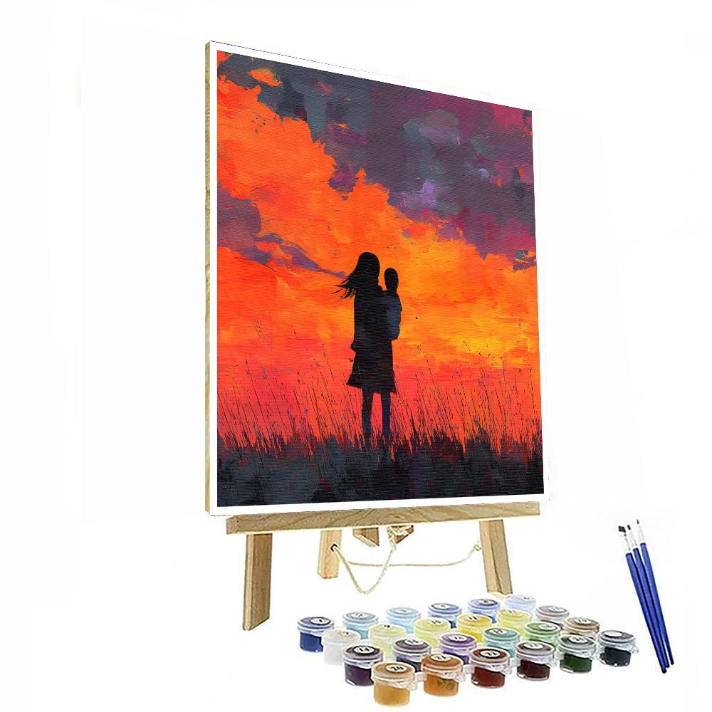 Silhouettes Of Connection Painting Number Kit