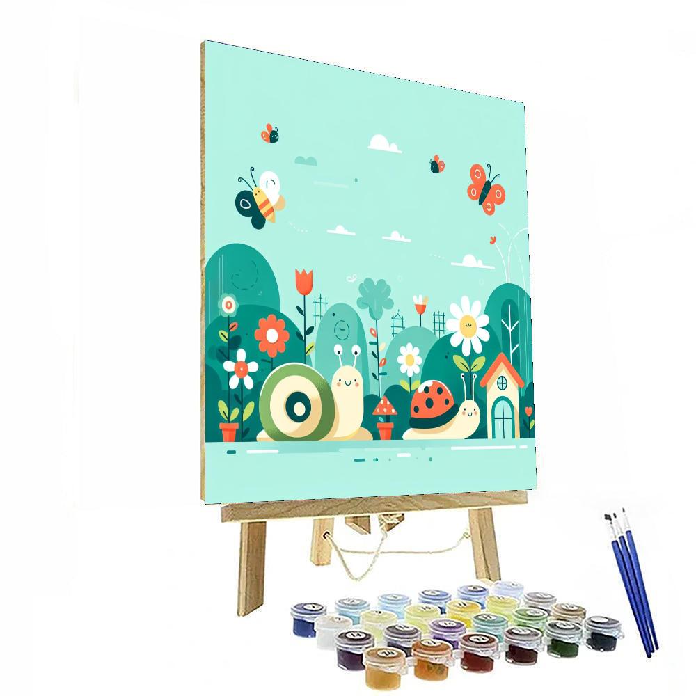 Garden Friends Delight DIY Paint By Numbers