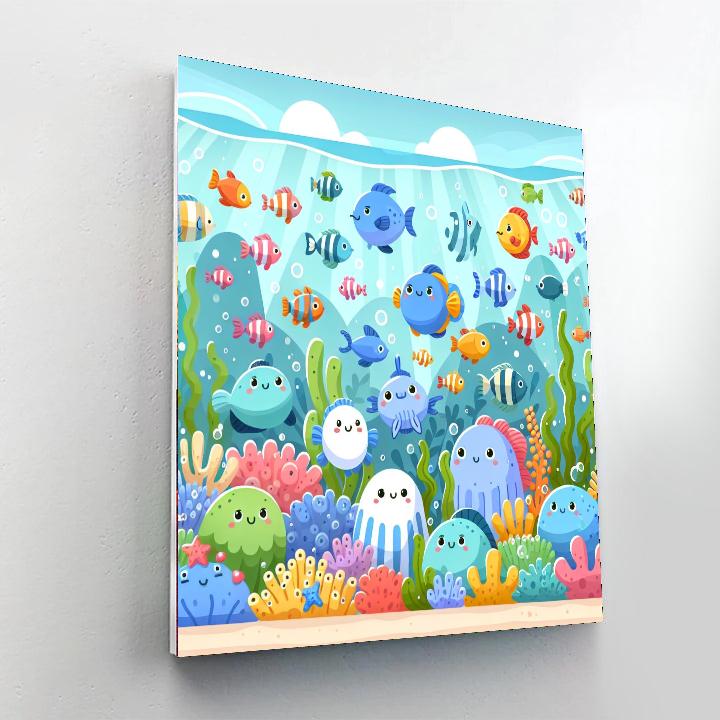 Fantastic Undersea World Numbered Painting Kits