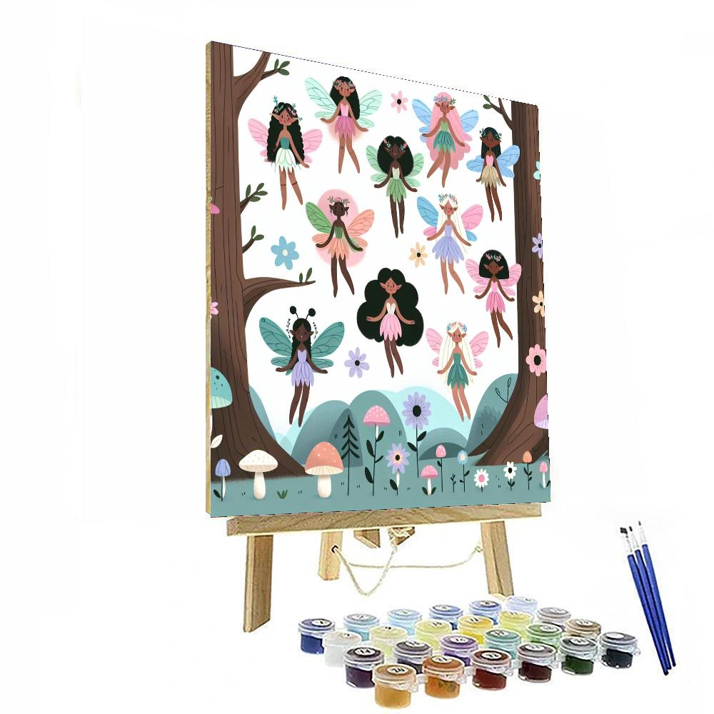 Enchanted Fairy Woods Painting By Numbers Kit