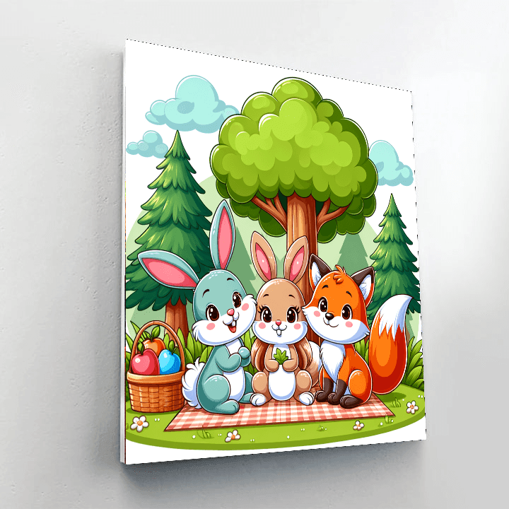 Joyful Forest Friends Paint By Color