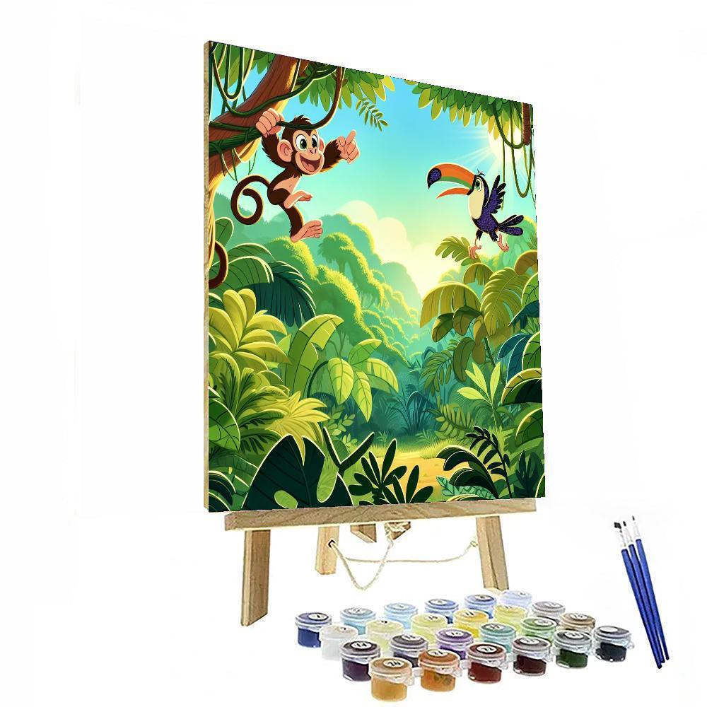 Jungle Playground Adventure Numbered Painting Kits