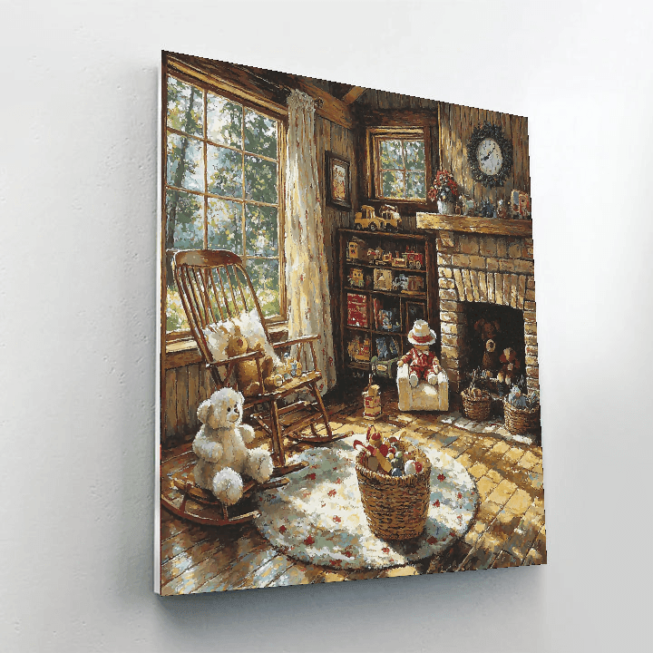 Norman Rockwell Inspired Vintage Toy Collection  Paint By Color