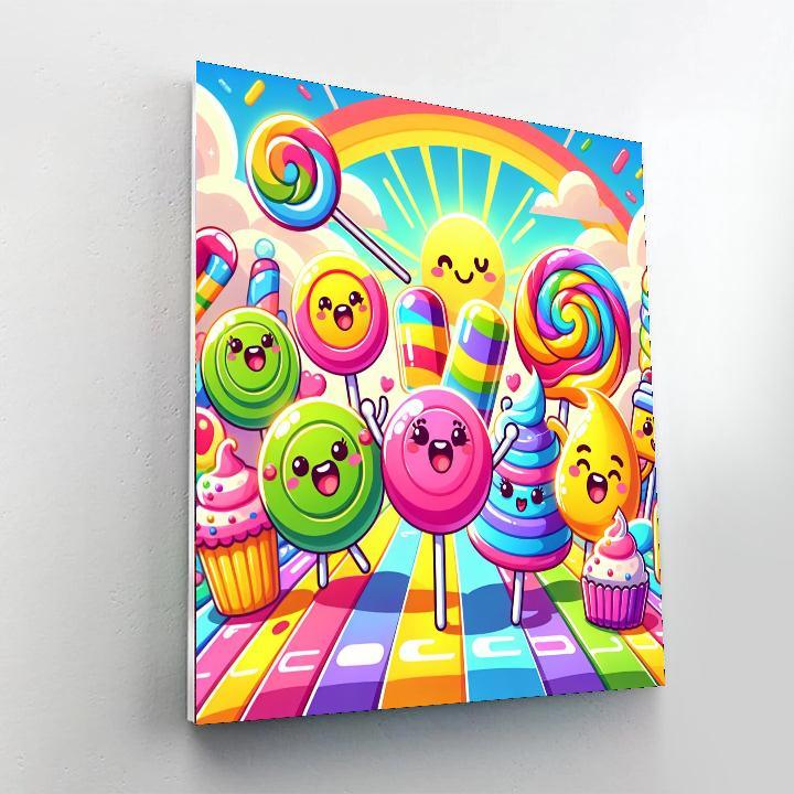 Fantasy Adventure In Candy Land Paint By Color