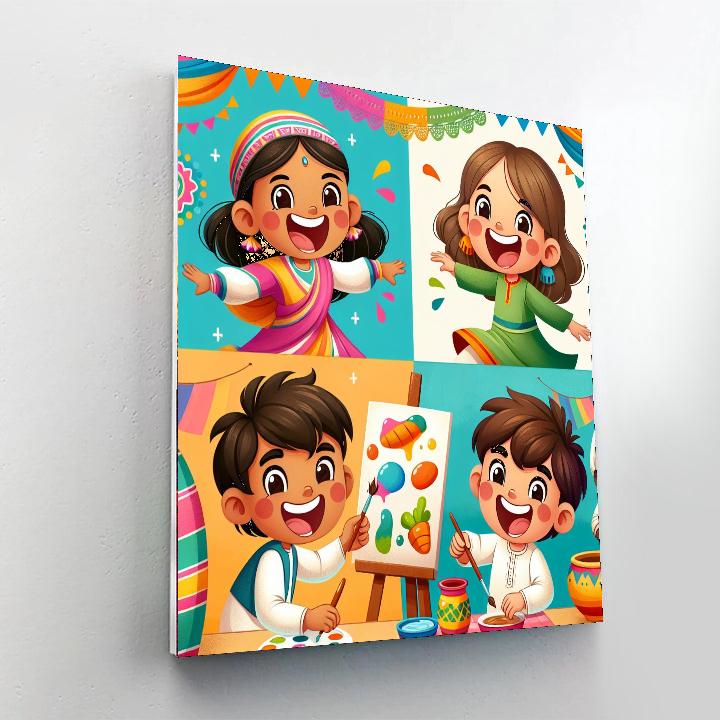 Colorful Celebration Of Diversity Number Painting