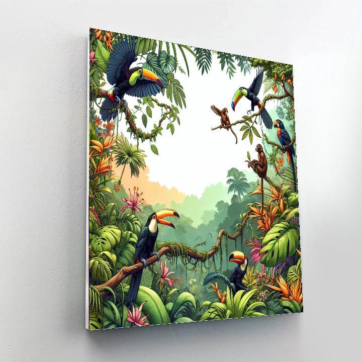 Adventure Through The Jungle Paint By Color