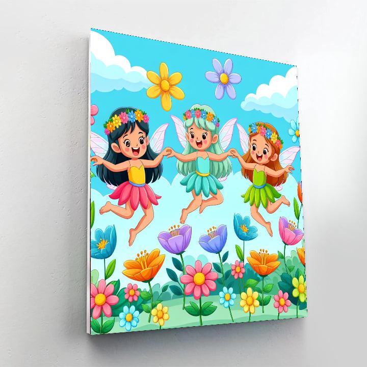 Dreamy Garden Fairies DIY Paint By Numbers