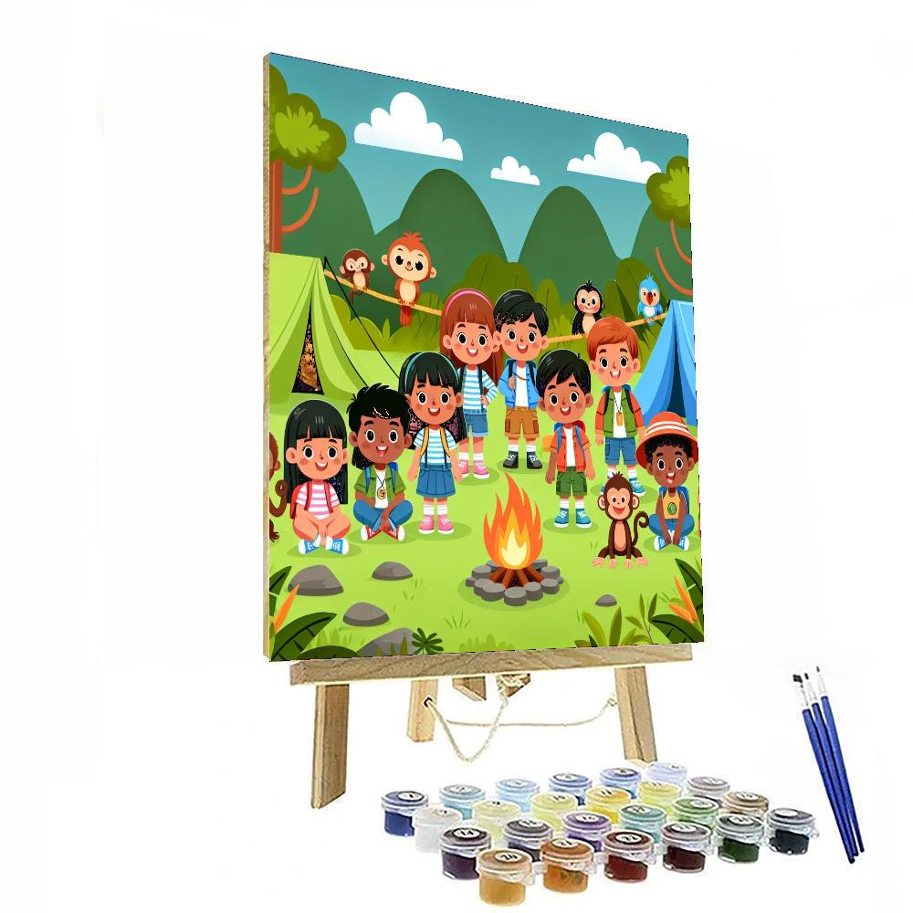 Jungle Camp Safari Paint By Numbers