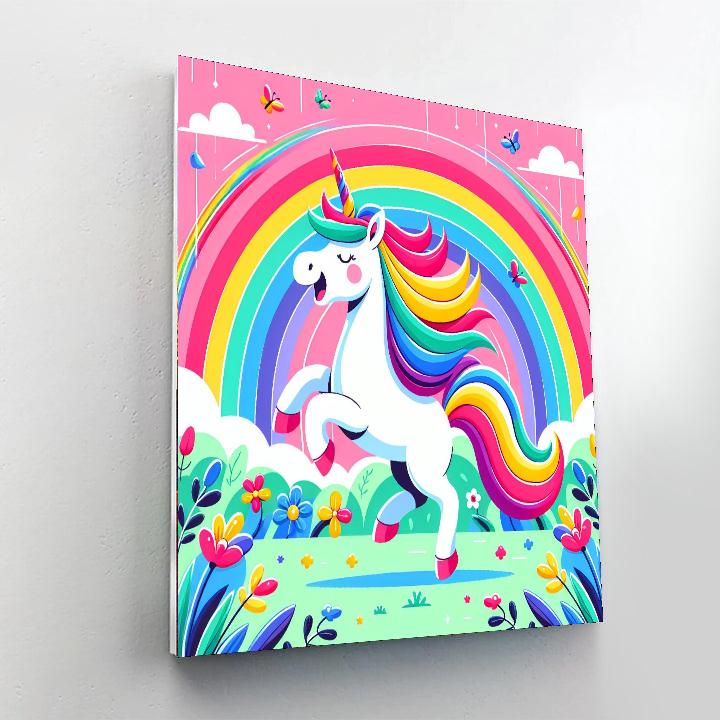 Enchanted Unicorn Land Paint By Numbers