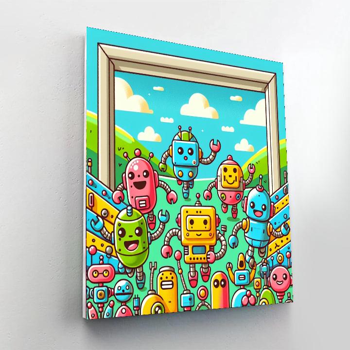 Fantastic Robot Race Paint By Numbers
