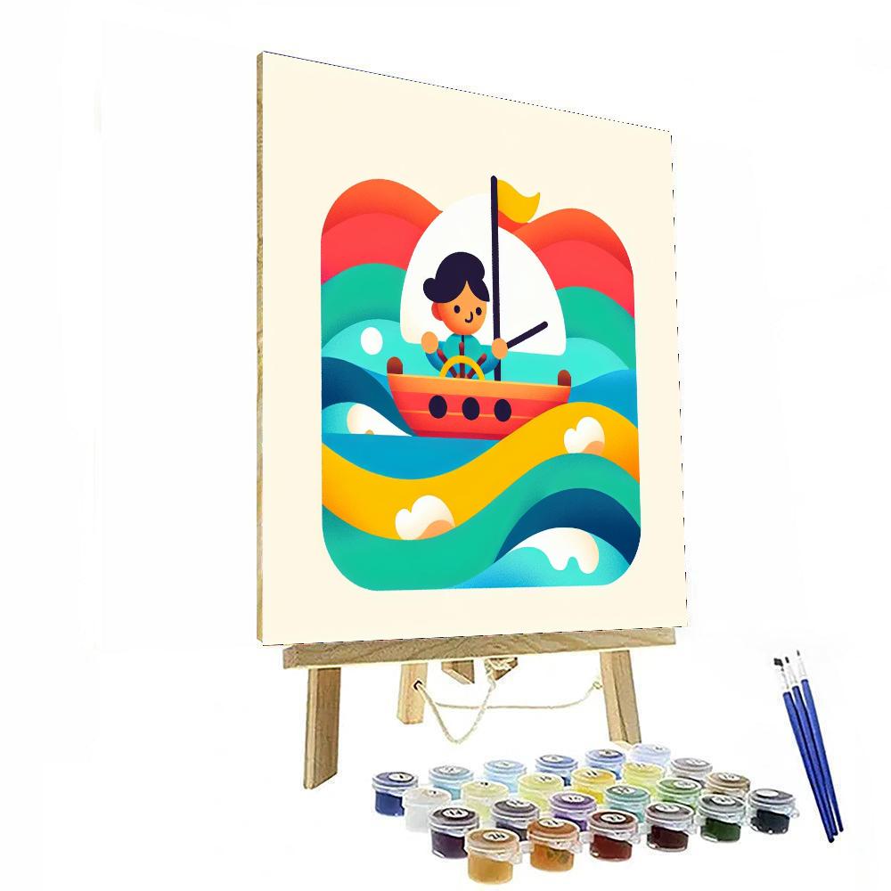 Courageous Captain's Voyage Painting Number Kit