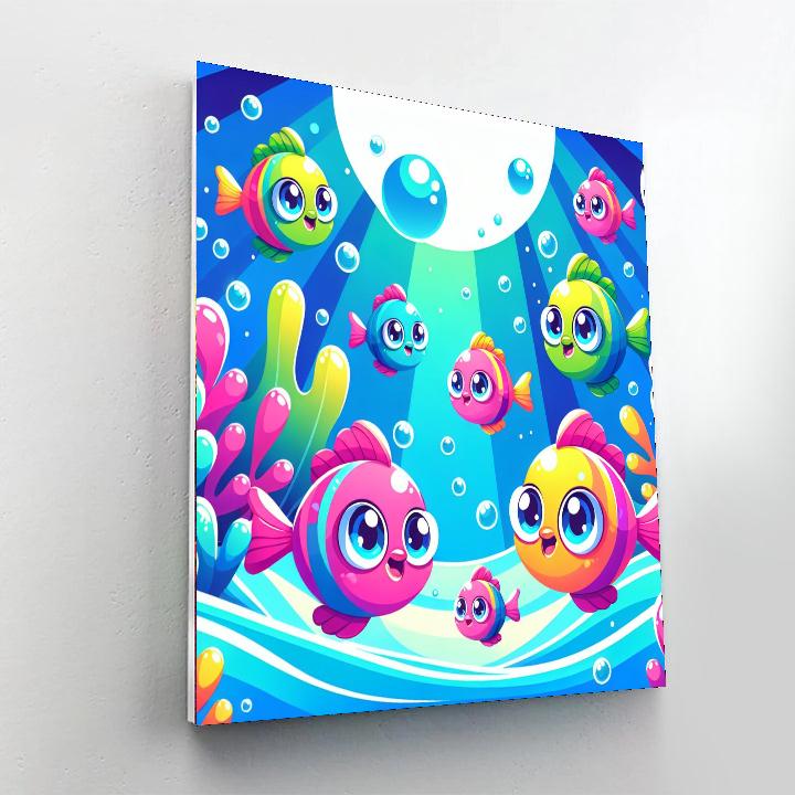 Flying Fish Adventure Painting By Numbers Kit