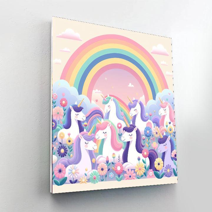 Magical Kingdom Of The Unicorns Painting Number Kit