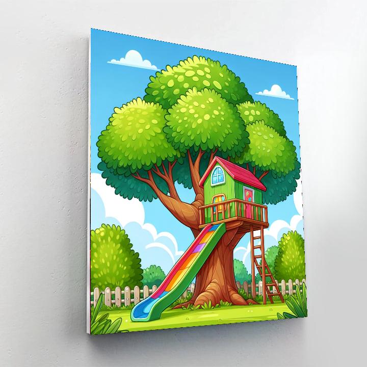 Happy Treehouse Numbered Painting Kits