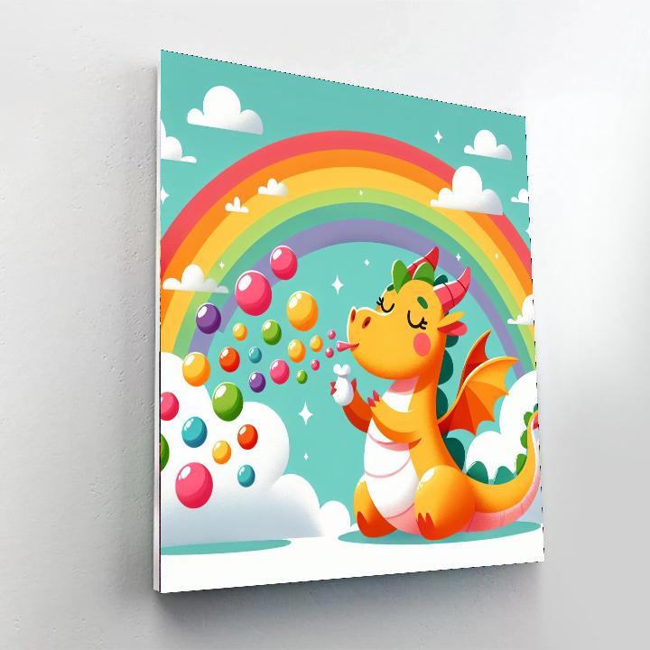 Bubbly Dragon Paint By Numbers